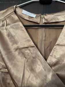 Champagne Colour Cocktail Night Gown Branded