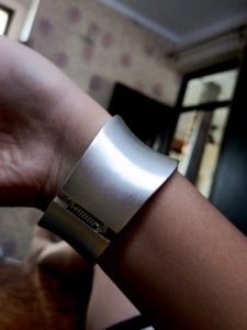 Silver Tone Cuff Bracelet