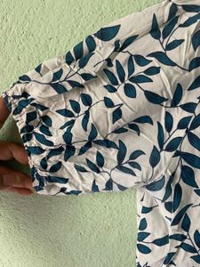 Gathered Blue Dress For Girls and Women&#39;s