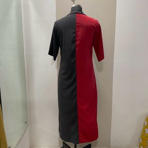 Colour Block Deaigner Shirt Dress