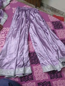 Elegant Lavender Kurta Sharara