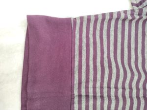 Smart Purple Grey Top Cum Offshoulder Top