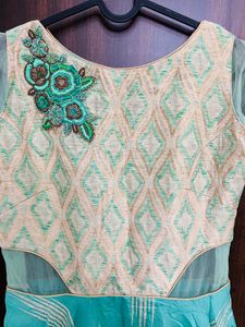 Green Long Frock