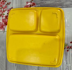 Colourful Melamine 3 compartment Plates