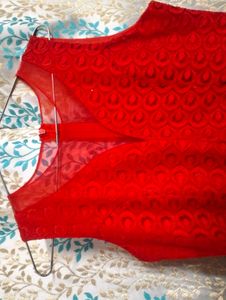 💅Sweetheart Red Fit&amp;Flare Net Dress💅