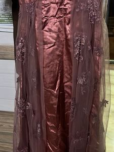 Elegant Brown Embellished Ethnic Gown