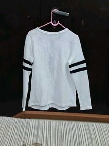 White Long Sleeve Top
