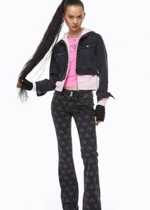 y2k blackpink flare Jeans🖤💗