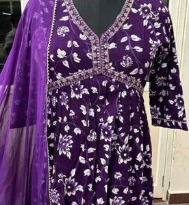 New Purple Kurta Set with Duppatta 💜