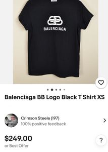 Balenciaga Paris BB Logo TShirt