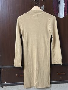 Tan Bodycon Formal Dress For Winters