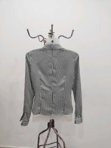 Striped Ruffle Blouse