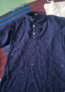 blue kurta pajama