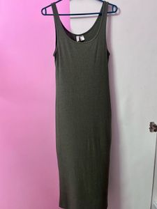 H&M Olive Green Tank Dress