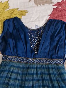 Elegant Blue Party Dress