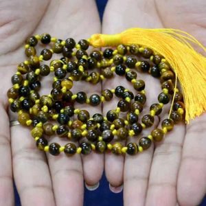 Tiger&#39;s Eye Mala 108 Beads