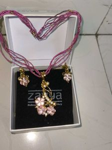 Pink Elegant Necklace Set