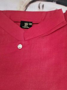 Red Asymmetric Kurta