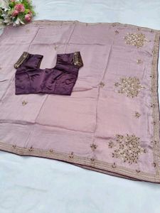 Lavender Heavy Saree