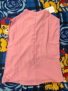 Pink Sleeveless Top