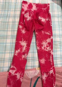 Pink Tie-Dye Leggings