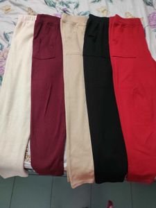 Angle length winter leggings Pack Of-5