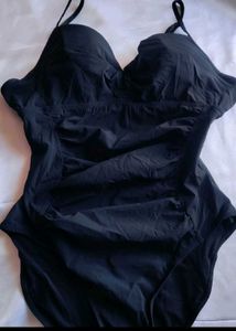 Black Padded Bodysuit Top