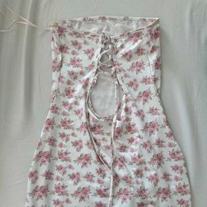 Floral Tube Mini Dress