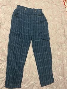 Unisex Plaid Cargo Pants