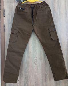 Coffe Brown Men Cargos