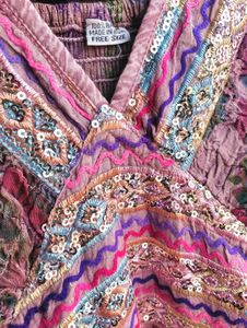 Shimmer beaded boho Dress