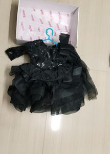 Black Frock For 1 Year Baby Girl