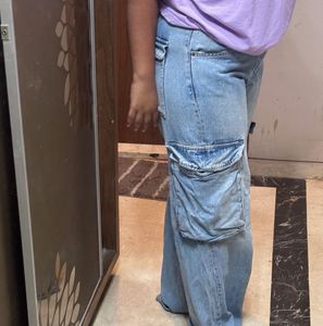 Zara Jeans Cargo Style