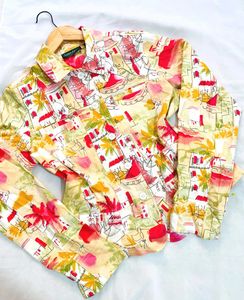 B2G2 🎁Patterned Button-Down Shirt C