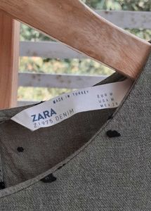 Olive Green Dot Dress