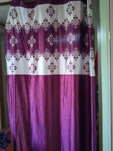 Purple Design Door Curtain 7 Feet