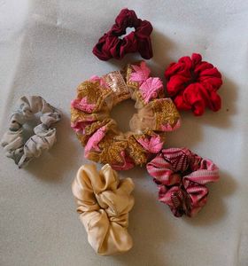 Scrunchies Combo Of 6