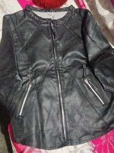 Stylish Black Faux Leather Jacket