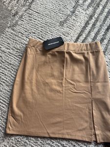 bonkers Tan Mini Skirt