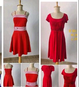 Red Vintage-Style Dress