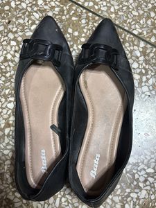 Bata Black Ballerinas