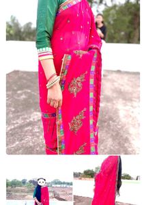 Elegant Red Saree