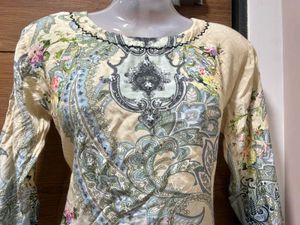 🌸 Pastel Paisley Grace Kurta plazoo Set