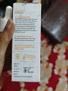 Plum Alpha Arbutin Serum With Hyaluronic Acid