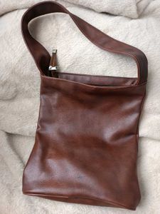 Imported Brown Leather Tote Bag