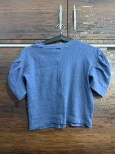 Blue Crop Top