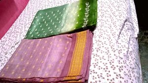 Elegant  pure silk Pink Saree 2