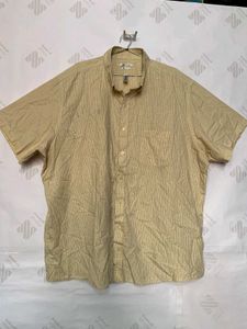 Van Heusen Yellow Plaid Button-Down
