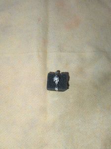 Silver Tone Flower Ring