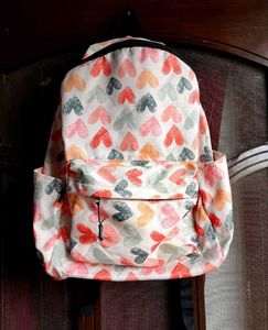 Heart Print Backpack